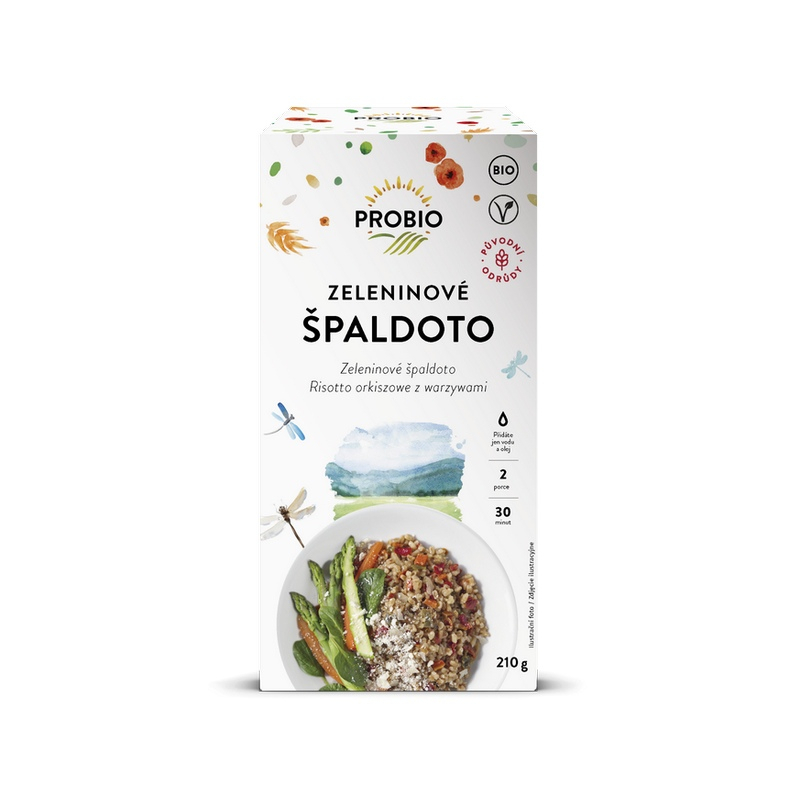 BIO Špaldoto zeleninové PROBIO 210 g 