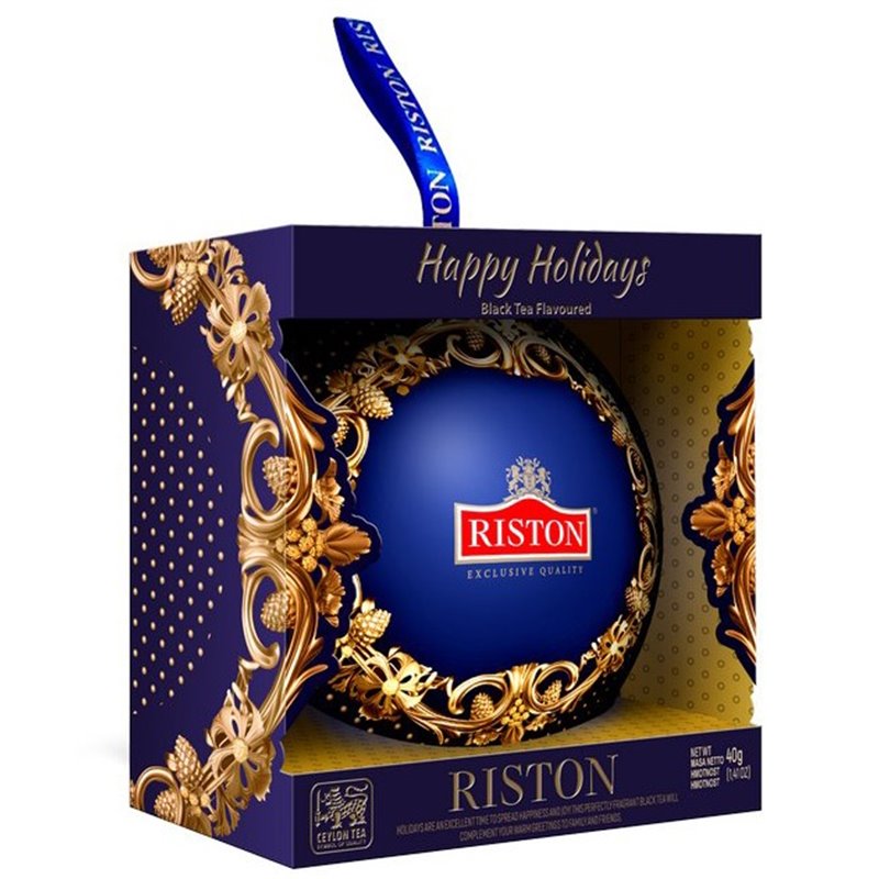 Černý čaj - RISTON Happy Holidays plech 40 g