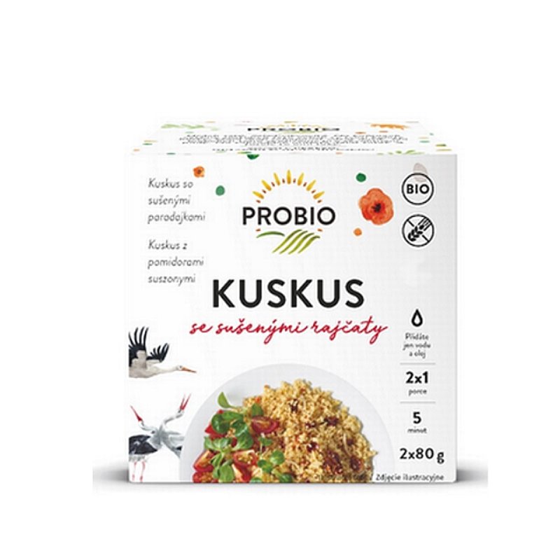 BIO PROBIO Kuskus se sušenými rajčaty 2 x 80 g