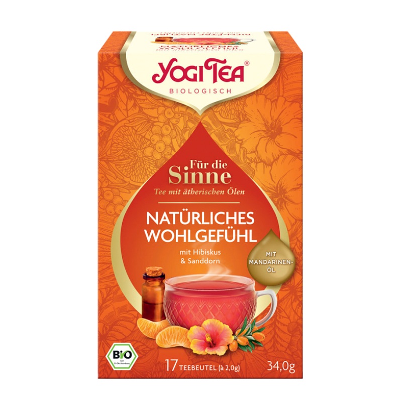 Bio Pro smysly - Přirozená pohoda Yogi Tea 17 x 2 g