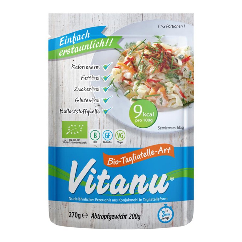 Bio Vitanu Tagliatelle konjakové 270 g