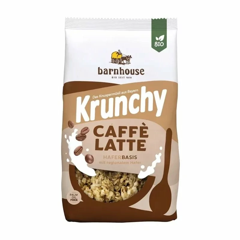 BIO Krunchy - Křupavé ovesné vločky Caffé Latte 500 g