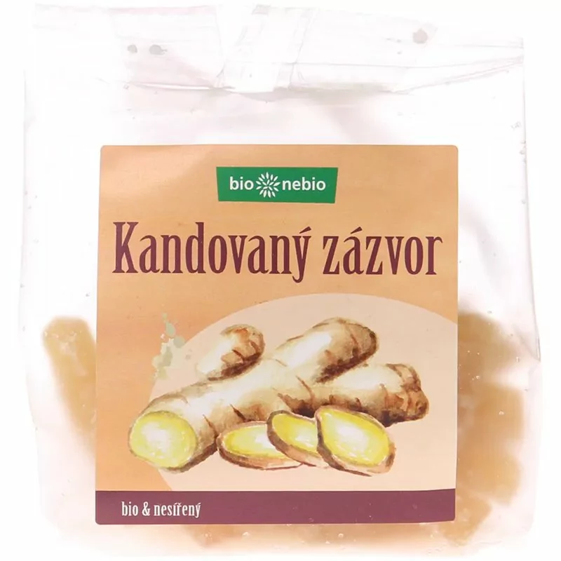 Bio kandovaný zázvor bio*nebio 100 g