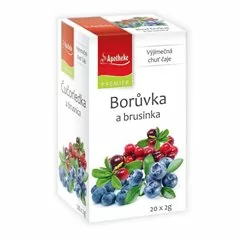 PREMIER Ovocný čaj Borůvka a brusinka 20x2g