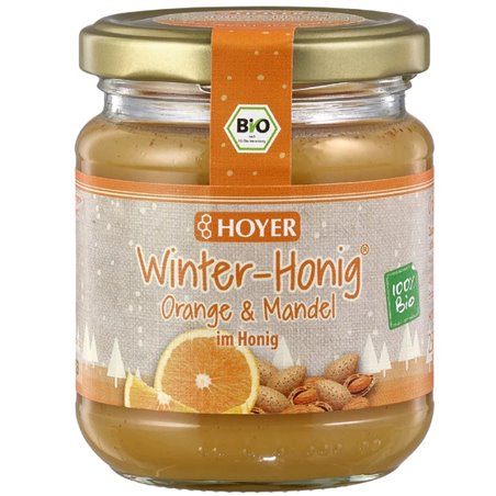 BIO Zimní med pomeranč a mandle 250 g