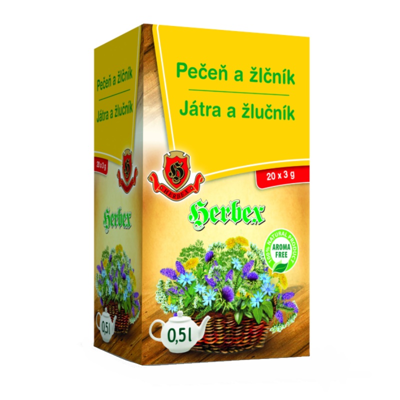 Čaj Játra a žlučník HERBEX 20 x 3 g