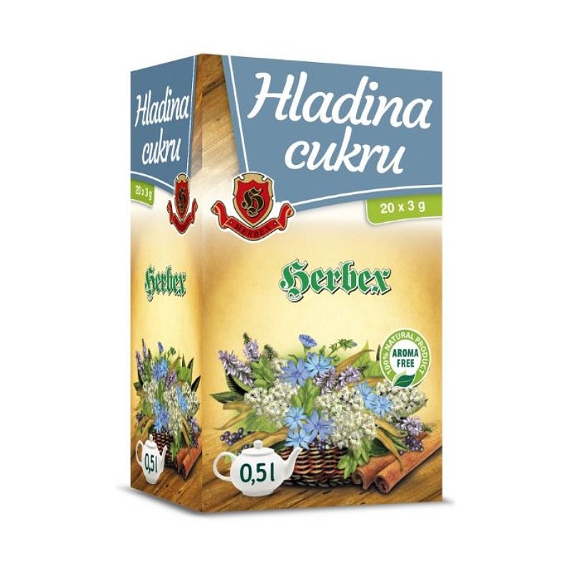 Čaj Hladina cukru HERBEX 20 x 3 g