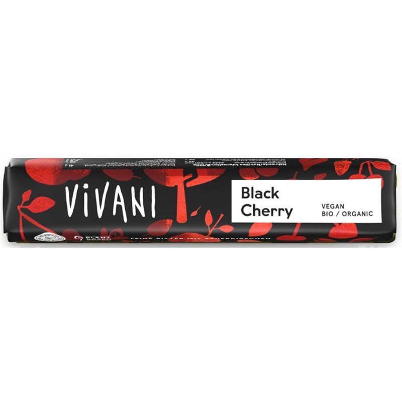 Bio hořká čokoládová tyčinka Višeň 35 g Bio hořká čokoládová tyčinka Višeň 35 g