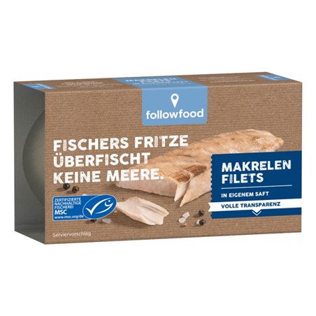 Filety makrely ve vlastní šťávě 125 g