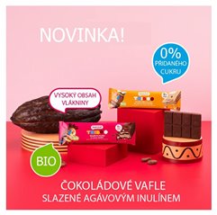 BIO celozrnná oplatka s kakaovou náplní v čokoládové polevě 40 g