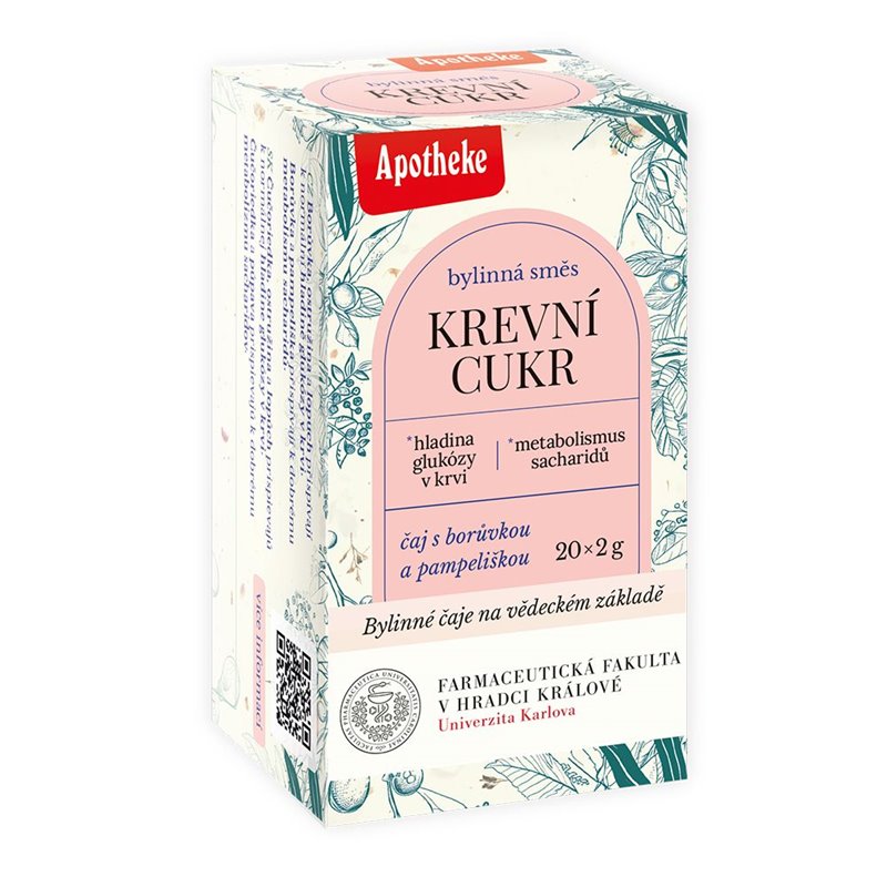 Farmaceutická fakulta čaj Krevní cukr 20 x 2 g Farmaceutická fakulta čaj Krevní cukr 20 x 2 g