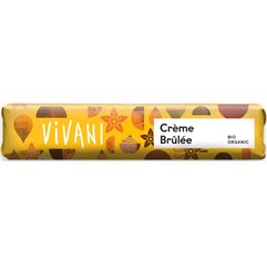 Bio mléčná čokoládová tyčinka Crème Brûlée 40 g