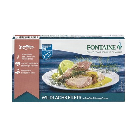 Filet z divokého lososa v bio hořčično-medové omáčce 200 g