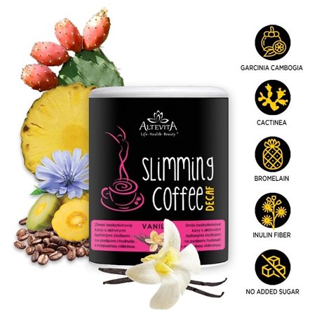 Slimming Coffe Decaf Vanilla bez kofeinu 100 g