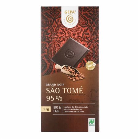 BIO Hořká čokoláda São Tomé 95% 80 g
