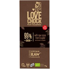 BIO Raw čokoláda super hořká 99% 70 g
