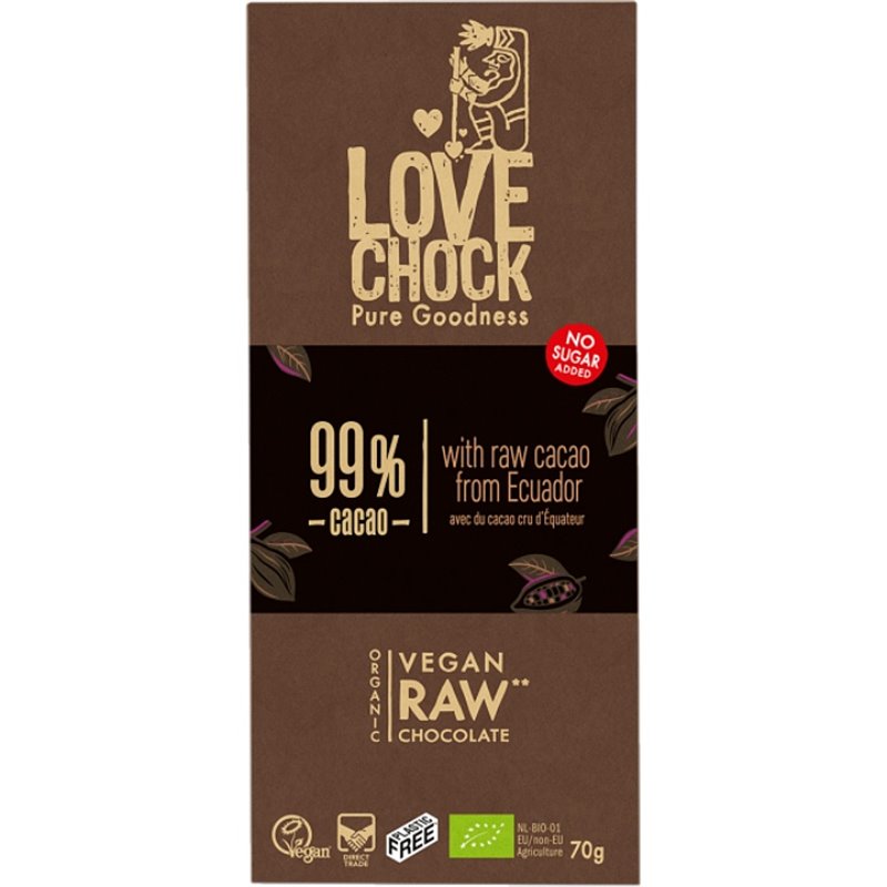 BIO Raw čokoláda super hořká 99% 70 g