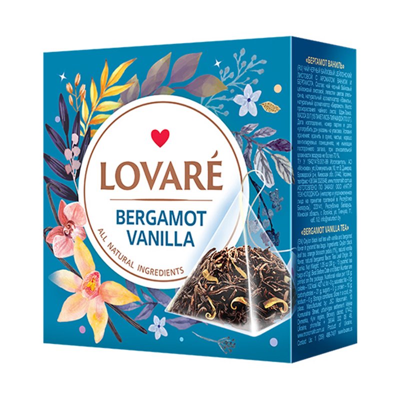 Černý čaj Bergamot & Vanilla 15 pyramid Černý čaj Bergamot & Vanilla 15 pyramid