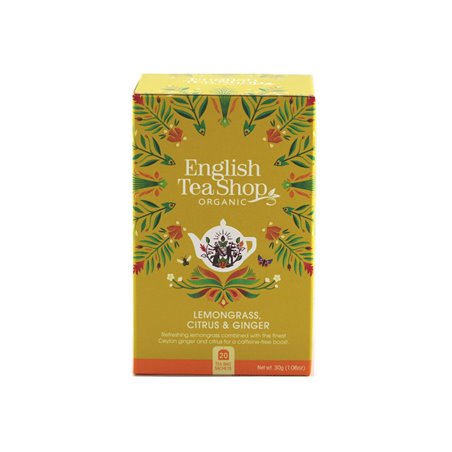 BIO Bylinný čaj - Citronová tráva se zázvorem a citrusy 20 sáčků