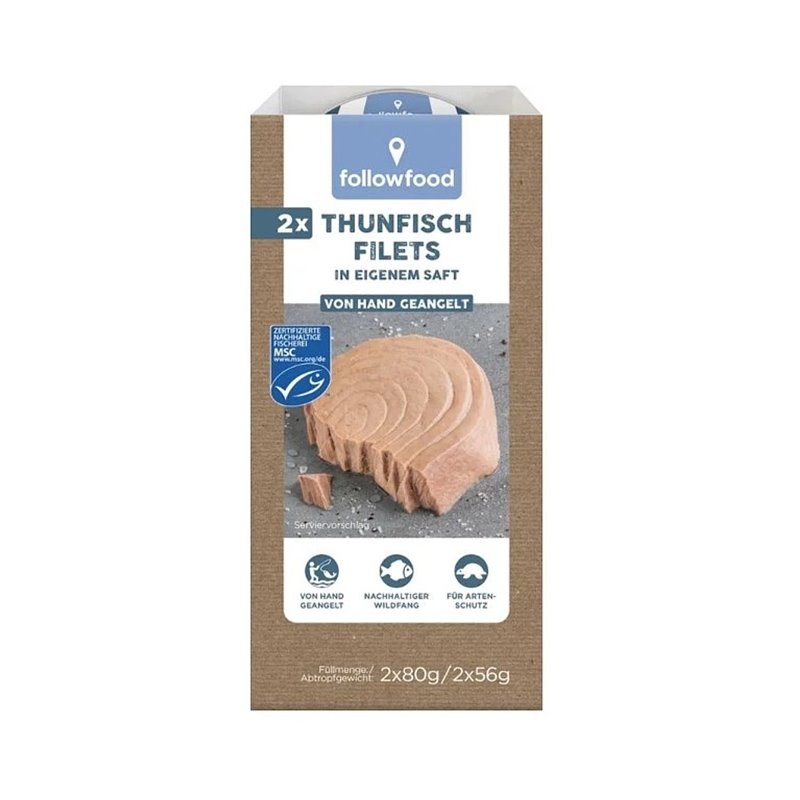 Filety z tuňáka ve vlastní šťávě 2 x 80 g