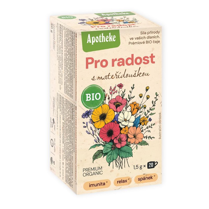 BIO Pro radost s mateřídouškou čaj 20x1,5g