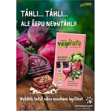 BIO Pochoutka s červenou řepou a vlašskými ořechy 85 g