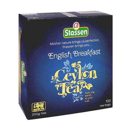 Černý čaj - Stassen English Breakfast Black Tea 100 x 2 g