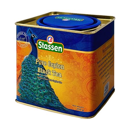 Černý čaj - Stassen Peacock Black Tea plech 250 g