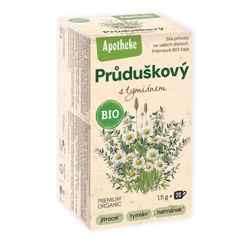BIO Průduškový s tymiánem čaj 20x1,5g