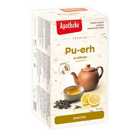 Apotheke čaj Pu-erh a citron 20x2g