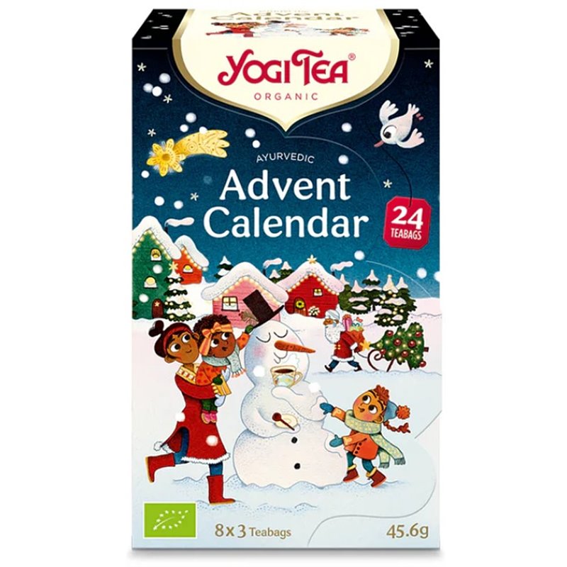 Bio čaj vánoční adventní kalendář malý Yogi Tea 45,6 g