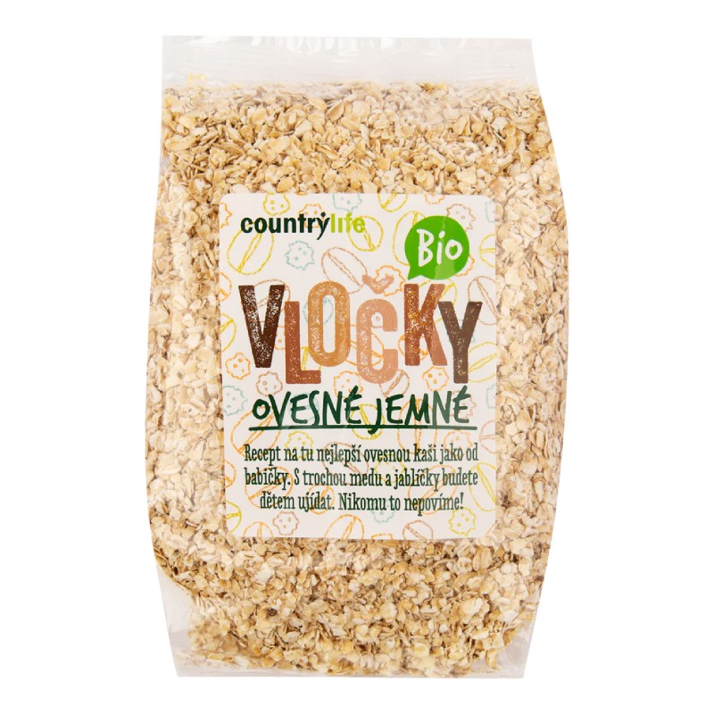 BIO Vločky ovesné jemné 500 g BIO Vločky ovesné jemné 500 g
