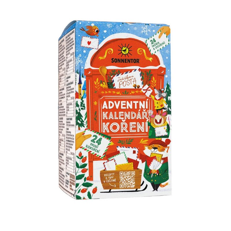 Adventní kalendář® - 24 různých druhů BIO koření SONNENTOR 118 g Adventní kalendář® - 24 různých druhů BIO koření SONNENTOR 118 g