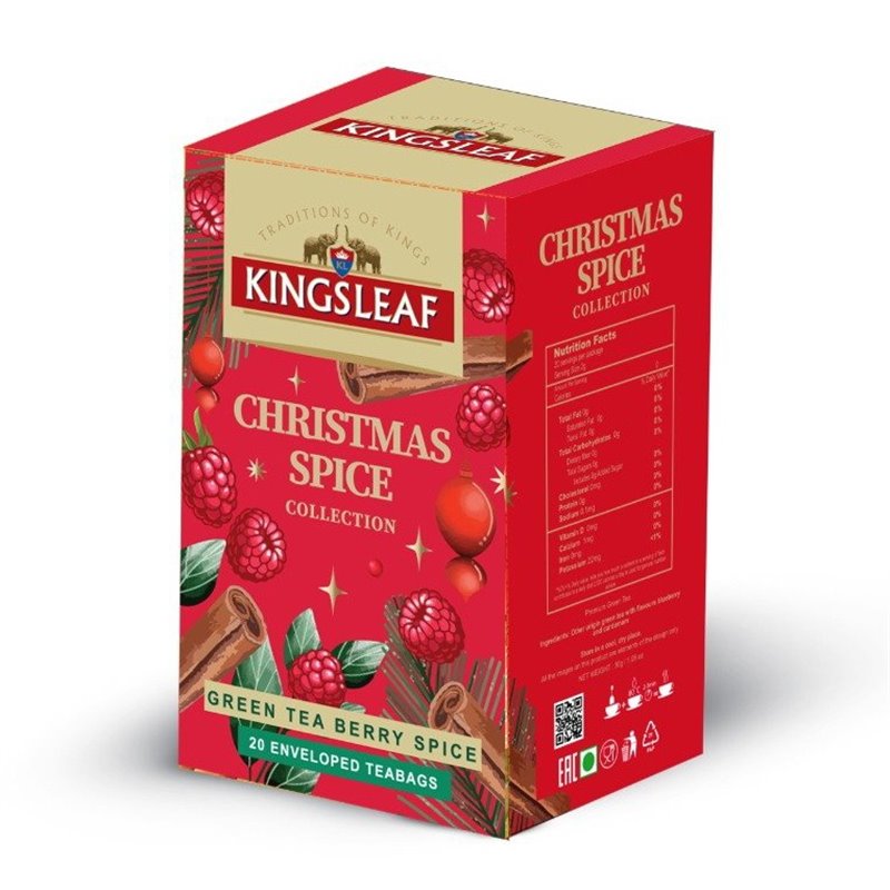 KINGSLEAF Xmas Green Berry Spice 20x1,5g KINGSLEAF Xmas Green Berry Spice 20x1,5g