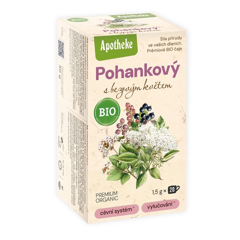 BIO Čaj Pohankový s bezovým květem 20x1,5g BIO Čaj Pohankový s bezovým květem 20x1,5g