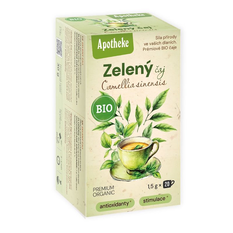 BIO Čaj Zelený čaj Camellia Sinensis 20 x 1,5 g BIO Čaj Zelený čaj Camellia Sinensis 20 x 1,5 g