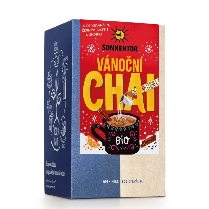 BIO Chai vánoční SONNENTOR 32,4 g / 18 sáčků