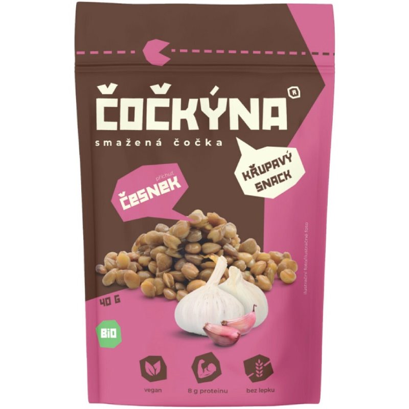BIO Křupavá čočka Česnek 40 g BIO Křupavá čočka Česnek 40 g