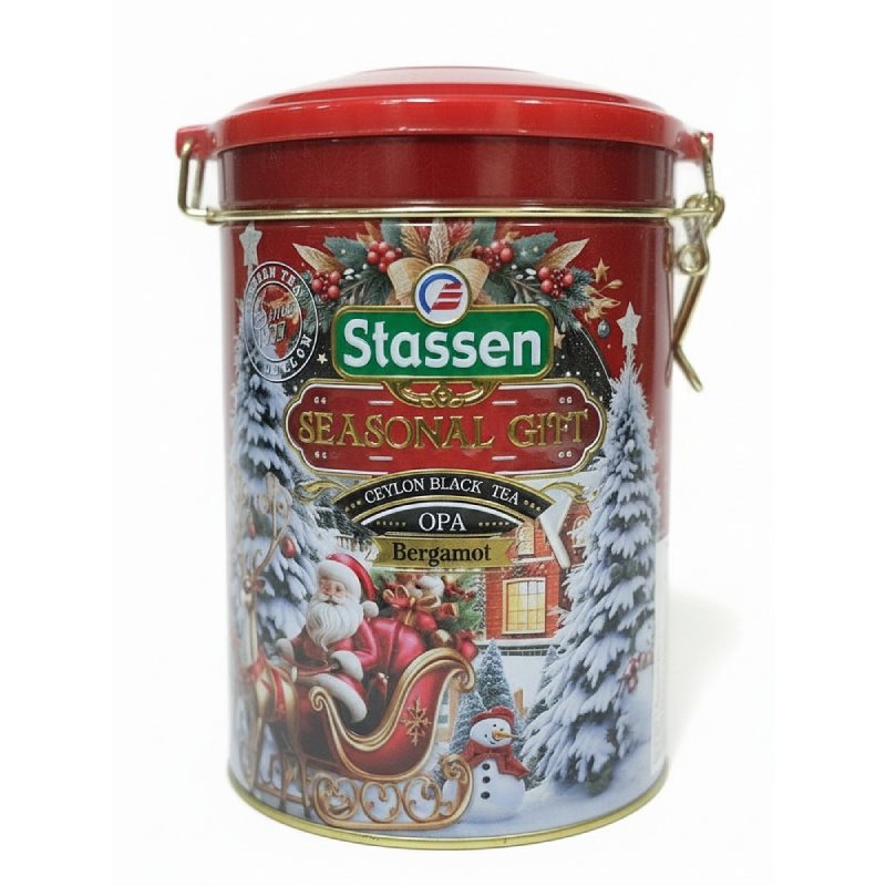 Černý čaj - Stassen Seasonal Gift Bergamot Black Tea plech 300 g