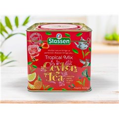 Černý čaj - Stassen Tropical Mix Black Tea plech 100 g