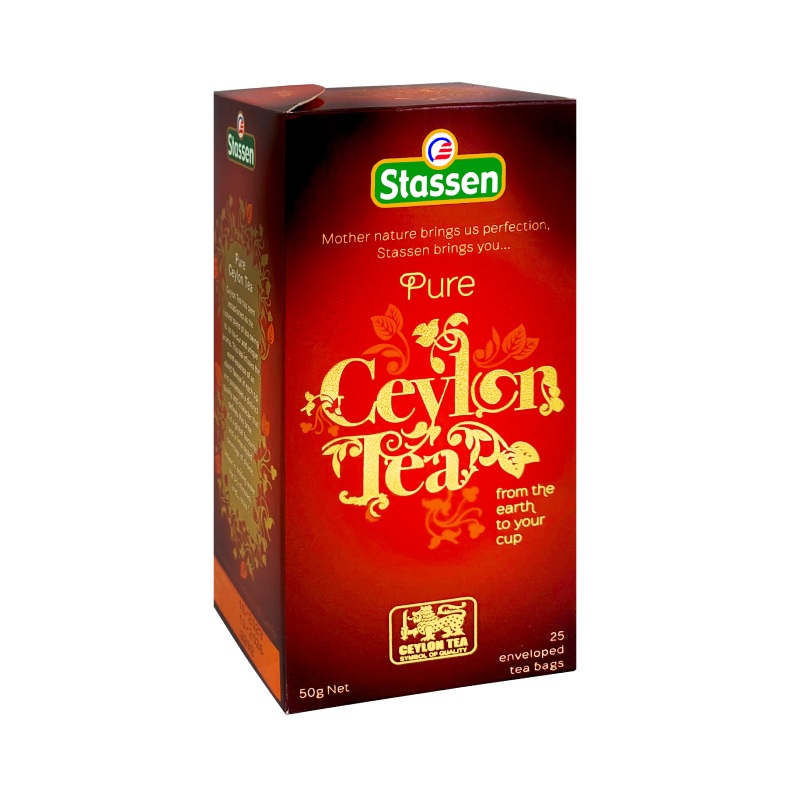 Černý čaj - Stassen Pure Ceylon Tea 25 x 2 g