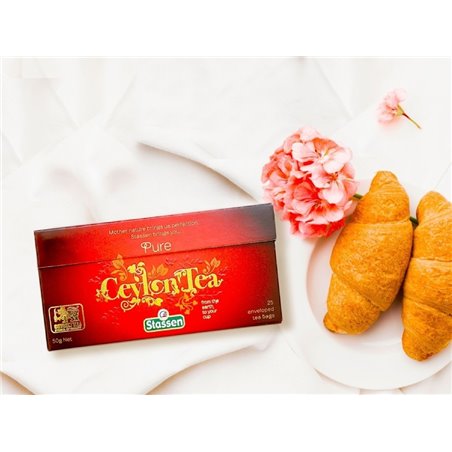 Černý čaj - Stassen Pure Ceylon Tea 25 x 2 g