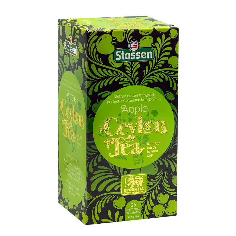 Černý čaj - Stassen Apple Tea 25 x 1,5 g