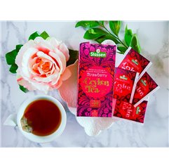 Černý čaj - Stassen Strawberry Tea 25 x 1,5 g