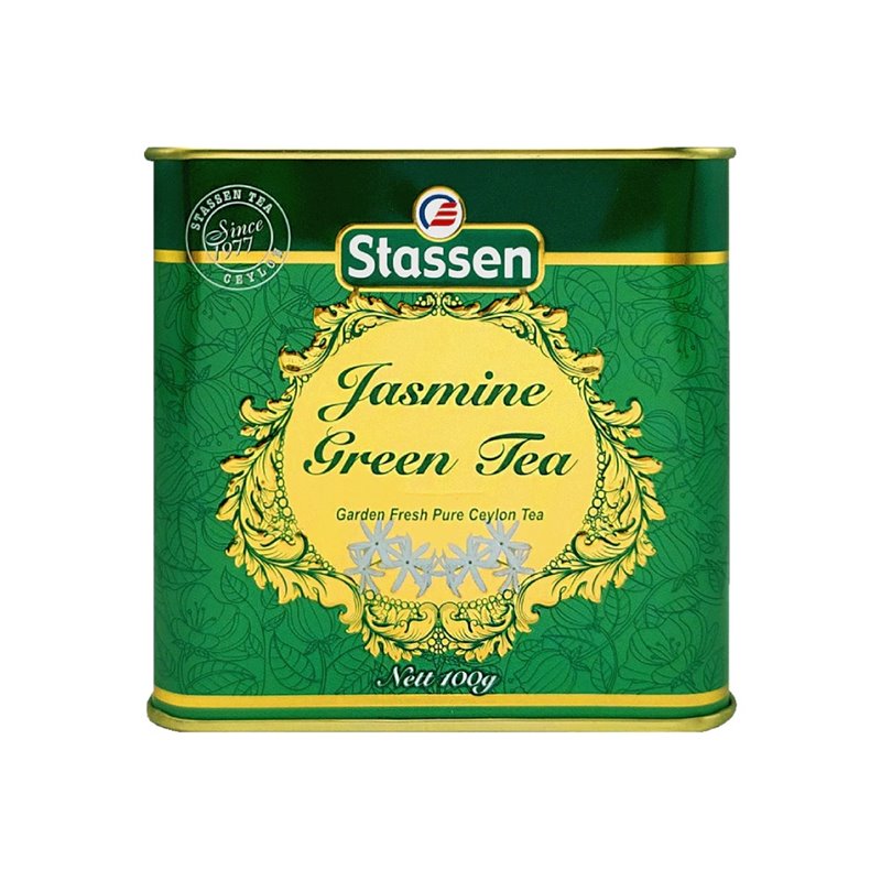 Zelený čaj - Stassen Jasmine Green Tea plech 100 g