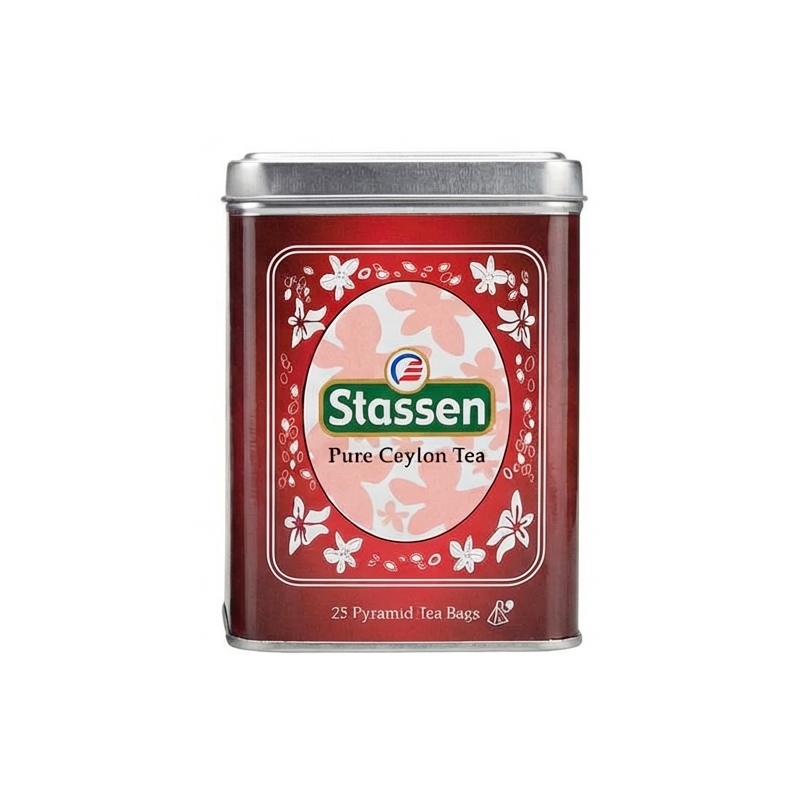 Černý čaj - Stassen Pure Ceylon Black Tea plech 25 x 2 g