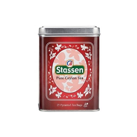 Černý čaj - Stassen Pure Ceylon Black Tea plech 25 x 2 g