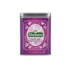 Černý čaj - Stassen Vanilla with French Earl Grey Tea plech 50 g ( 25 x 2 g )