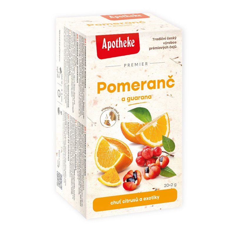 Čaj Pomeranč a guarana 20 x 2 g