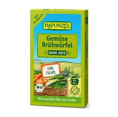 Bio zeleninový vývar bez droždí v kostce RAPUNZEL 8 ks